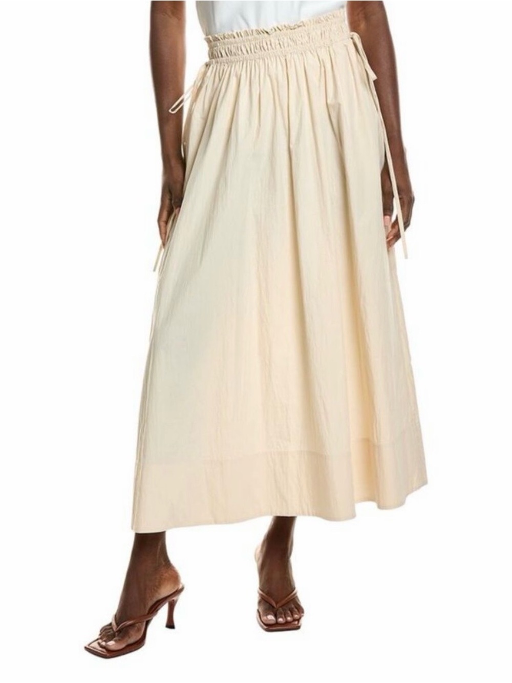 Lafayette 148 New York Womens
Gathered Waist Skirt, XL, Alabaster